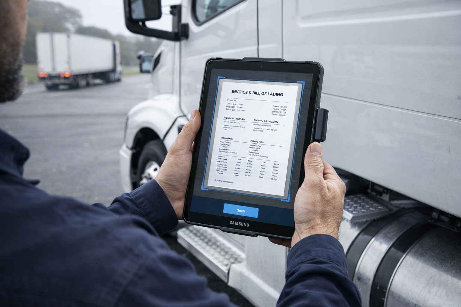 Driver scanning documents